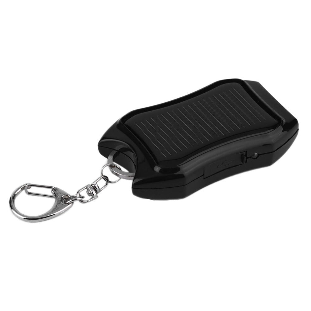 Solar Mobile Phone Power Bank Flashlight Keychain Power