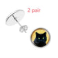 Personalised Pet Photo Earrings Customized Photo And Image Creative Earrings Personality Photo Family Photo Baby Child Dad Mom Brothers Sisters Parents Family Portrait Stud Earrings Customize