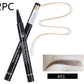 Microblading Eyebrow Pencil Waterproof Fork Tip Tattoo Pen Tinted Fine Sketch Eye Brow Pencils Long Lasting Eyebrows
