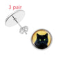Personalised Pet Photo Earrings Customized Photo And Image Creative Earrings Personality Photo Family Photo Baby Child Dad Mom Brothers Sisters Parents Family Portrait Stud Earrings Customize